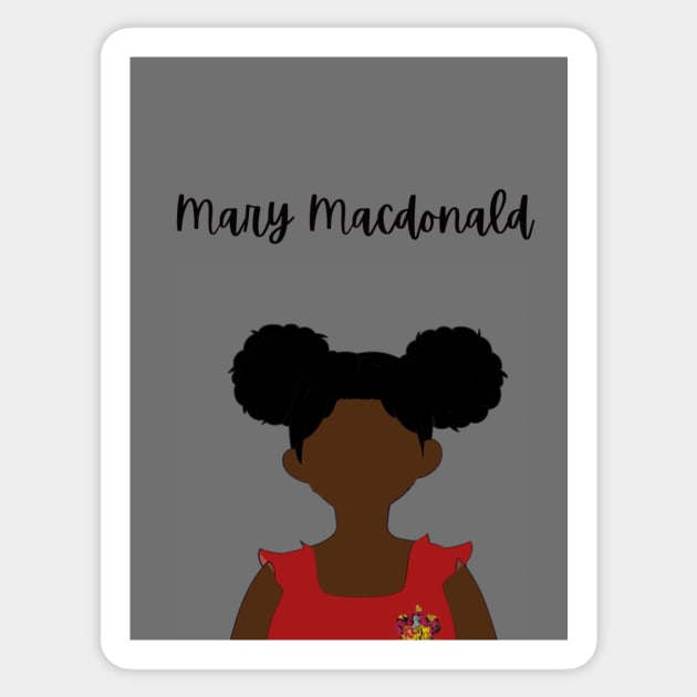 Mary Macdonald Sticker by ThePureAudacity